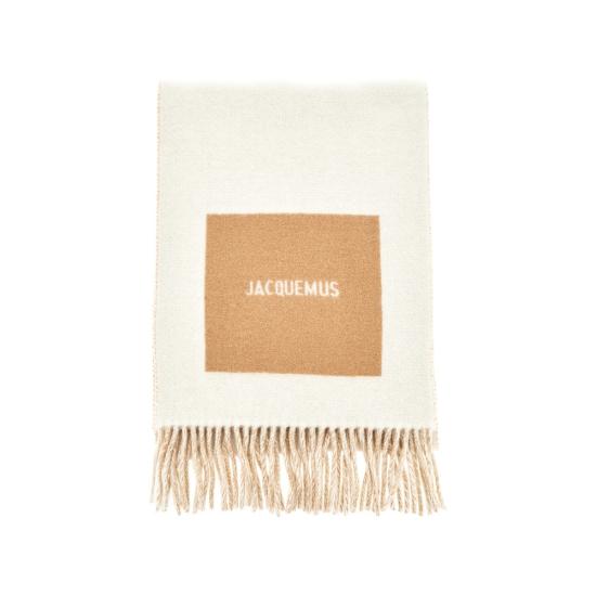 26FW 자크뮈스 롱드 카레 울 머플러 ACU00579AOT4044 Beige