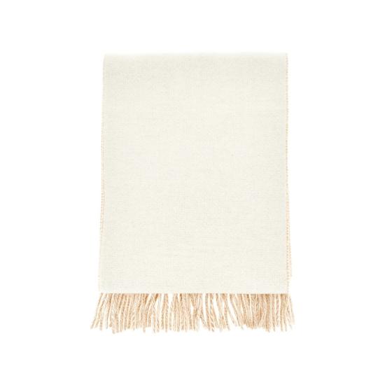 26FW 자크뮈스 롱드 카레 울 머플러 ACU00579AOT4044 Beige - JACQUEMUS