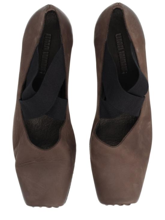 26FW 우마 왕 플랫 슈즈 US9003 UW069 Brown - UMA WANG