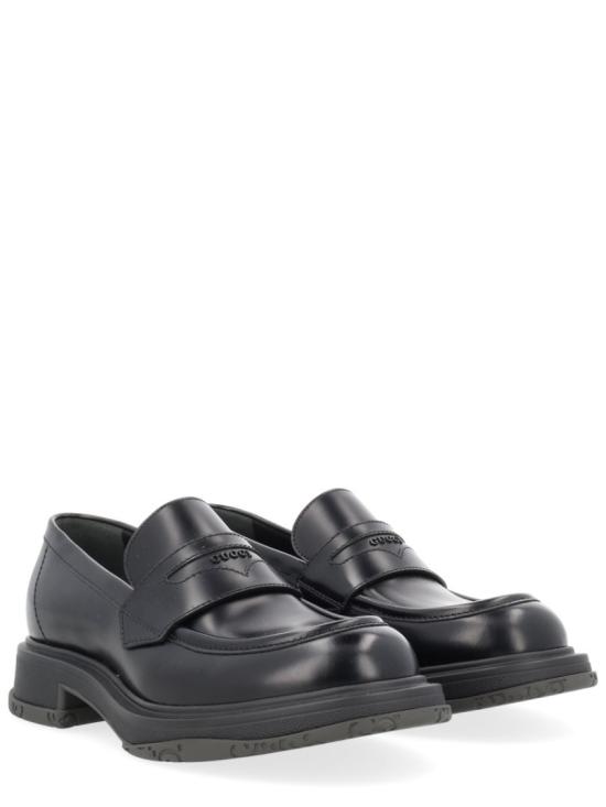  구찌 토날 로고 로퍼 851396 AADEO1000 Black - GUCCI