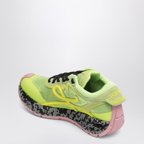 26FW 로에베 포고 테크니컬 니트 스웨이드 스니커즈 L815282XAYSUE Green - LOEWE