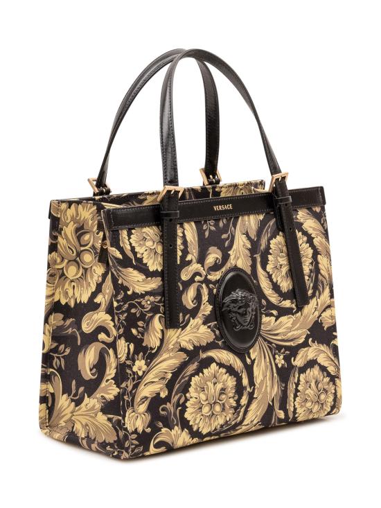 26FW 베르사체 토트백 10243221A19334 5BF8J BLACK MLTCLR GOLD - VERSACE