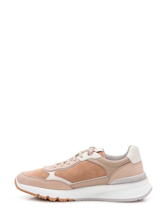 26FW 브루넬로 쿠치넬리 누벅 레더 스웨이드 러닝 스니커즈 MZUSNEO355 CIC58 SIENA - BRUNELLO CUCINELLI