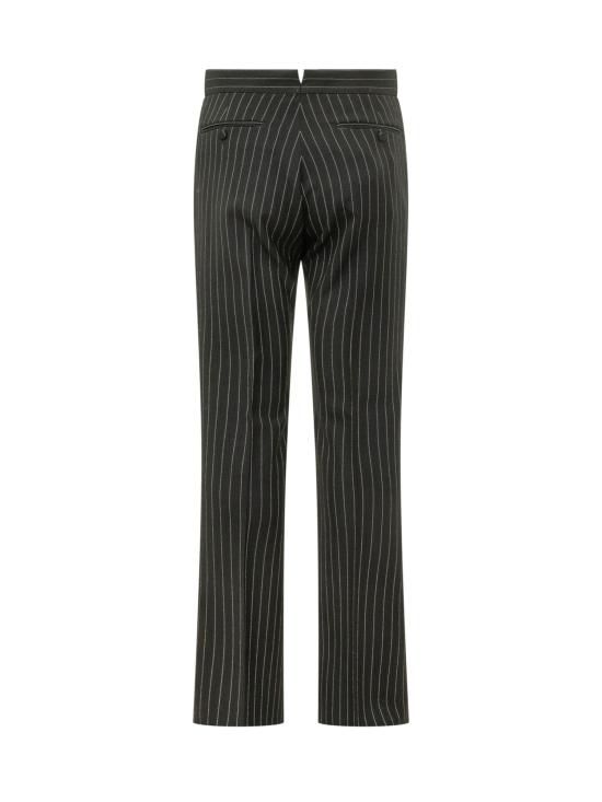 26FW 톰포드 스트레이트 팬츠 PLPT06W0171 NWE BLACK CHALK - TOMFORD