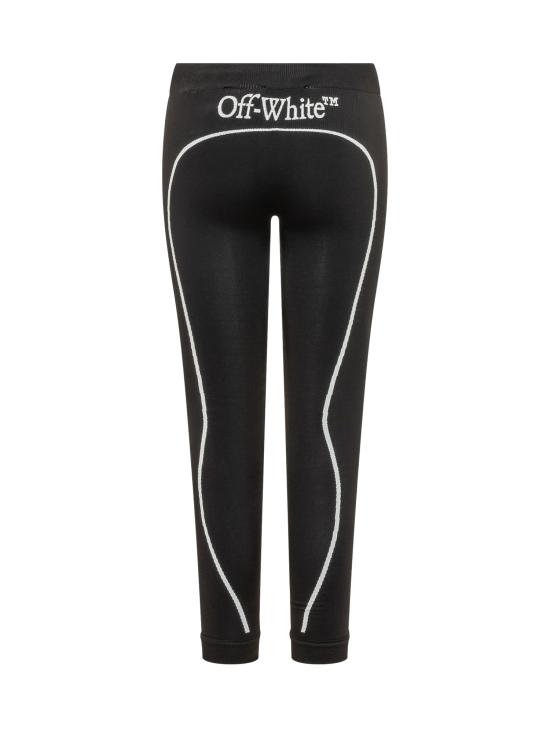 26FW 오프화이트 스트레이트 팬츠 2FH00668B W0031001 BLACK WHITE - OFF WHITE