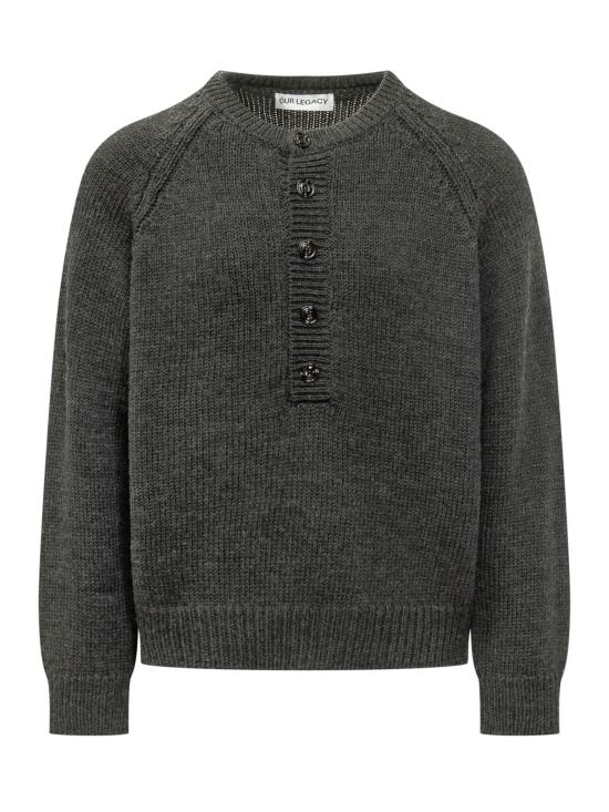 26FW 아워레가시 쇼어 헨리 메리노 울 니트 M4263SC CHARCOAL DRY