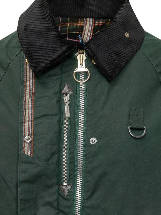 26FW 바버 X 폴스미스 자켓 LWX1600 GN75 BOTT GRN HERALDRY PRINT - BARBOUR X PAUL SMITH
