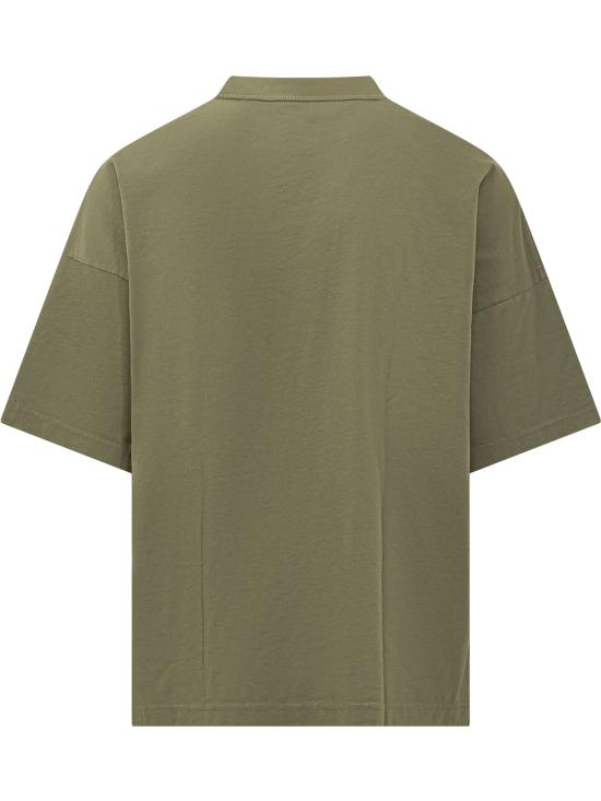 26FW 팜앤젤스 반팔 티셔츠 PAMAA03W26JR06 5410 OLIVE GREEN BLACK - PALM ANGELS