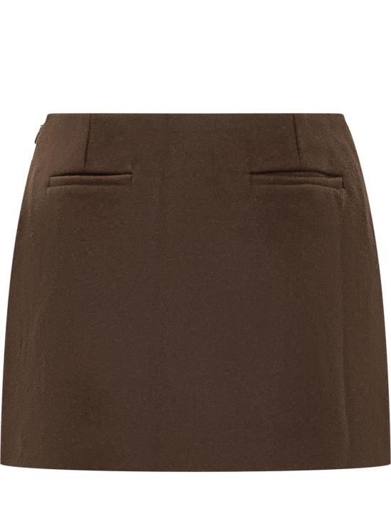 26FW 카사블랑카 스커트 WAW26SK238 01 DARK BROWN - CASABLANCA