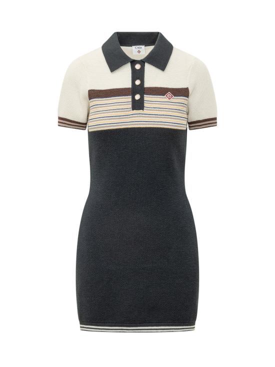 26FW 카사블랑카 원피스 WAW26KW1453 01 BLEND NAVY