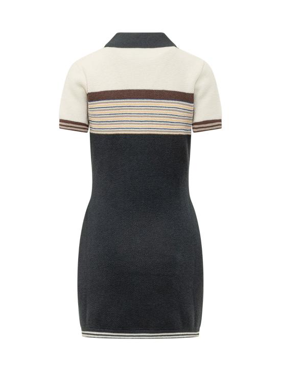 26FW 카사블랑카 원피스 WAW26KW1453 01 BLEND NAVY - CASABLANCA