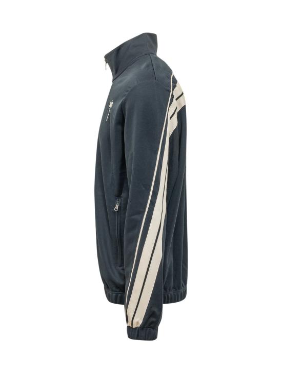26FW 팜앤젤스 긴팔 티셔츠 PAMBD06W26FB01 4603 NAVY BLUE OFF WHITE - PALM ANGELS
