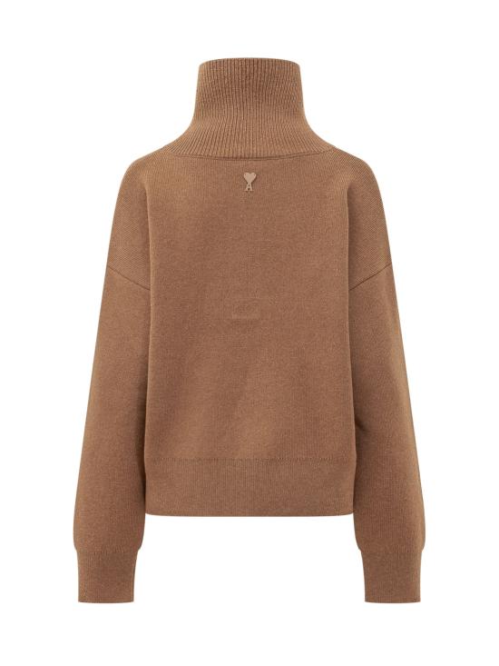 26FW 아미 스웨터 UKS885KN0192 280 CAMEL - AMI