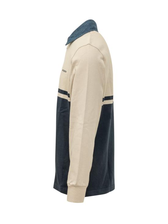 26FW JW앤더슨 폴로 티셔츠 JO0298PG1938 027 OFF WHITE NAVY - JW ANDERSON