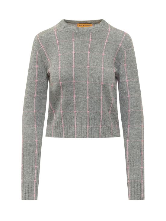 26FW 게스트 인 레지던스 스웨터 W49410JL HRGSPR HEATHER GREY SPRINKLE