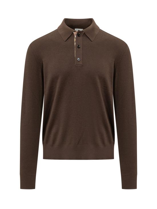 26FW 버버리 폴로 티셔츠 8132511 C6491 CHOCOLATE BROWN