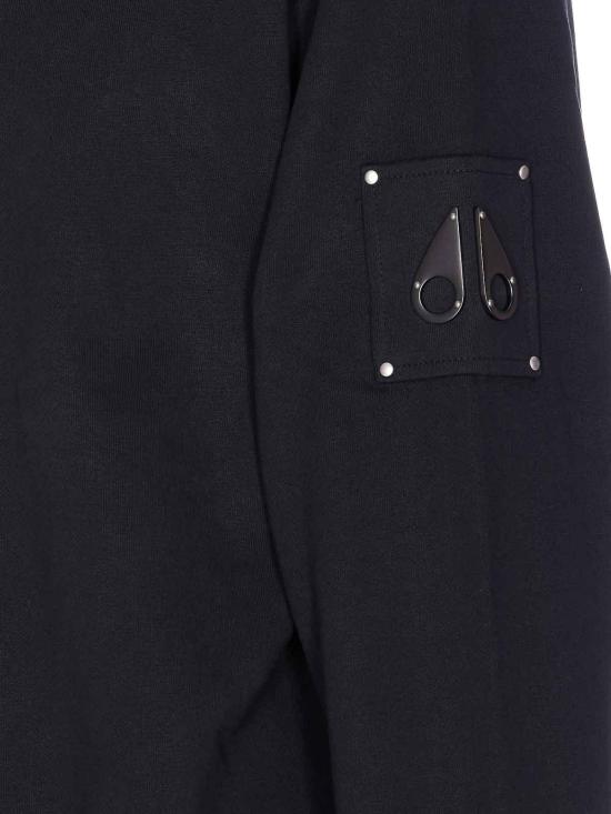 26FW 무스너클 하츠필드 하프집업 스웨트 셔츠 M35MS613292 BLACK - MOOSE KNUCKLES
