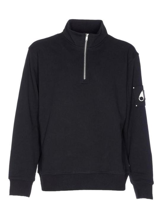 26FW 무스너클 하츠필드 하프집업 스웨트 셔츠 M35MS613292 BLACK