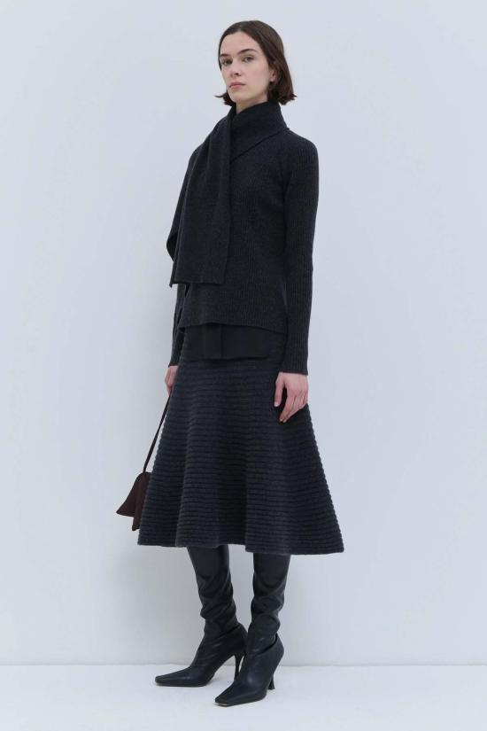  크리스티앙 뵈이넝스 스웨터 Christian Wijnants Kovira  차콜 - CHRISTIAN WIJNANTS