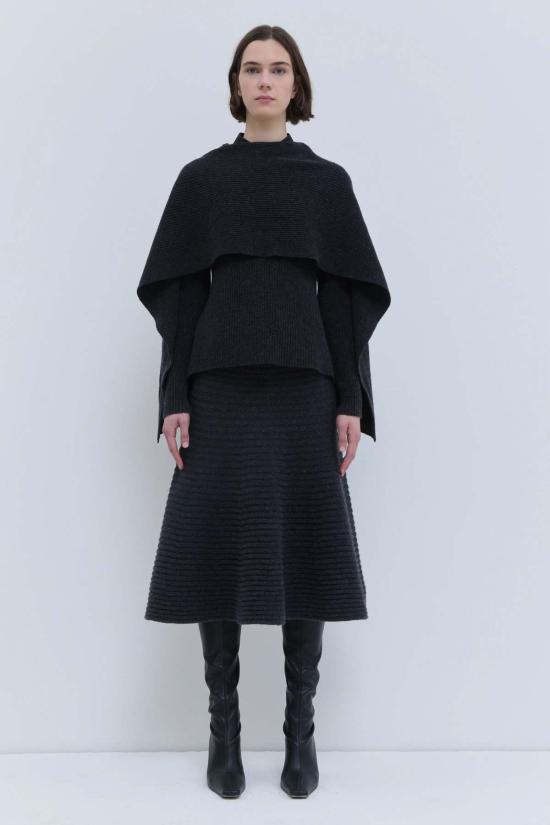  크리스티앙 뵈이넝스 스웨터 Christian Wijnants Kovira  차콜 - CHRISTIAN WIJNANTS
