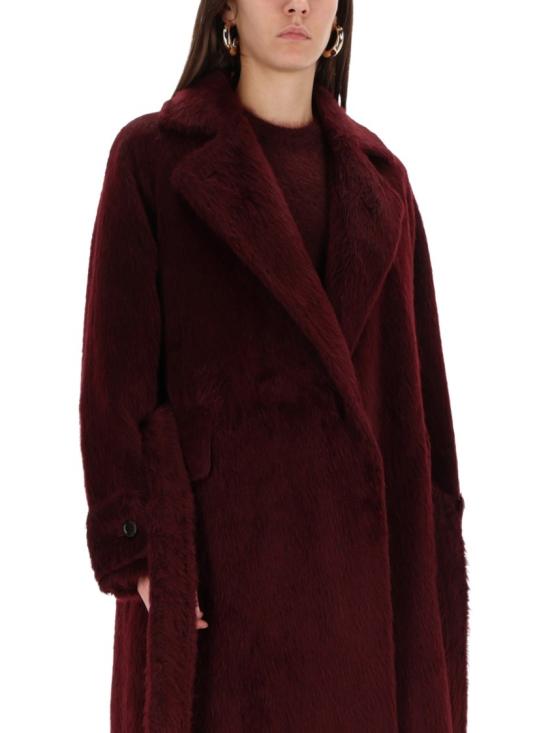 25FW 막스마라 알파카 울 롱 코트 2521016373600 559003 Red - MAX MARA