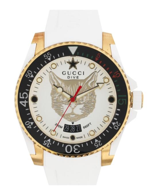  구찌 손목시계 YA136322 GOLD1 OS White