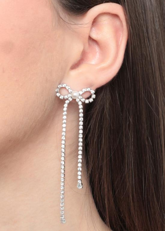 26SS 셀프 포트레이트 주얼리 RS26606ESLCRYSTAL DROPLETSILVER - SELF PORTRAIT