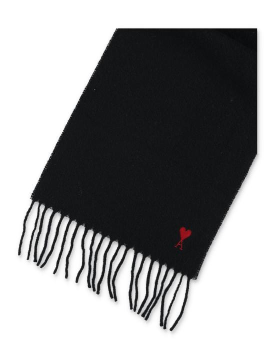 26FW 아미 머플러/스카프 USF705 AW0047 001 BLACK RED DOM - AMI