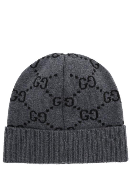  구찌 GG 캐시미어 자카드 비니 811392 4GABX1260 Black - GUCCI