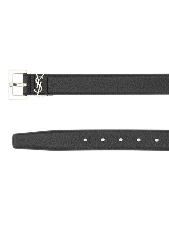  생로랑 모노그램 벨트 634440 DTI0E1000 Black - SAINT LAURENT