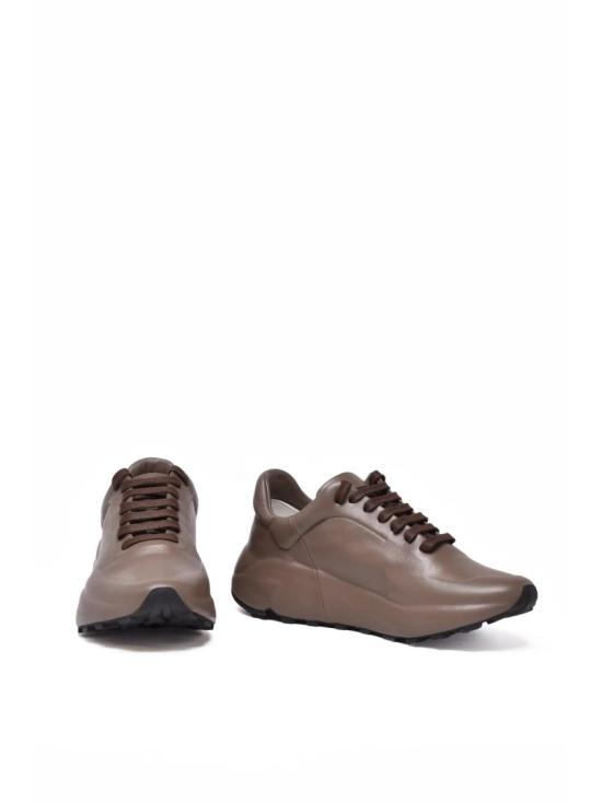 25FW 델 칼로 스니커즈 터쿼이즈 가죽 - DEL CARLO