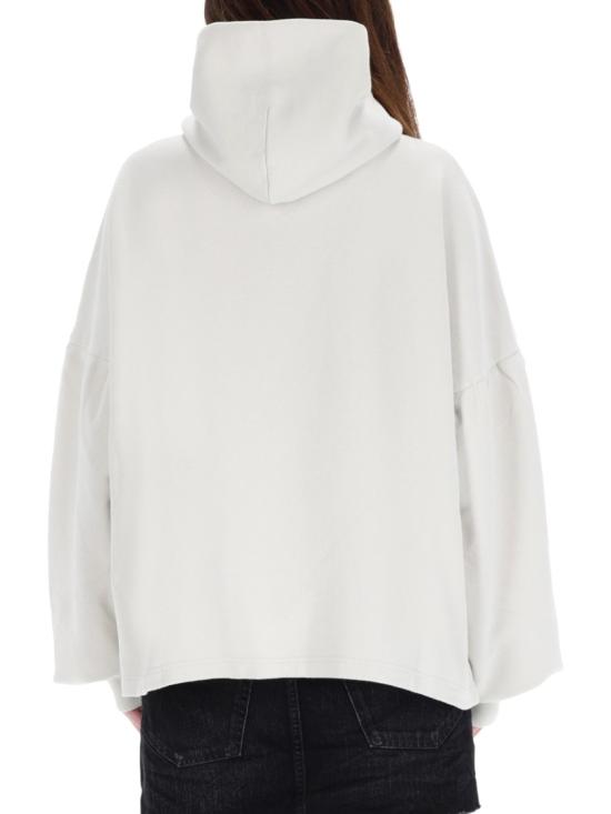 25FW 발렌시아가 로고 후드 티셔츠 818433 TSVO39012 White - BALENCIAGA
