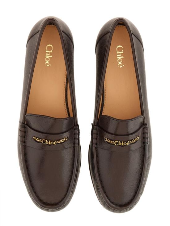 25FW 끌로에 플랫 슈즈 25W11SUR 25E Brown - CHLOE