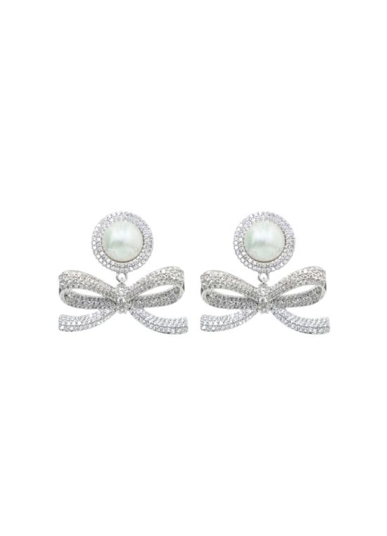 26SS 셀프 포트레이트 주얼리 SS26604ESLSILVER PEARLSILVER