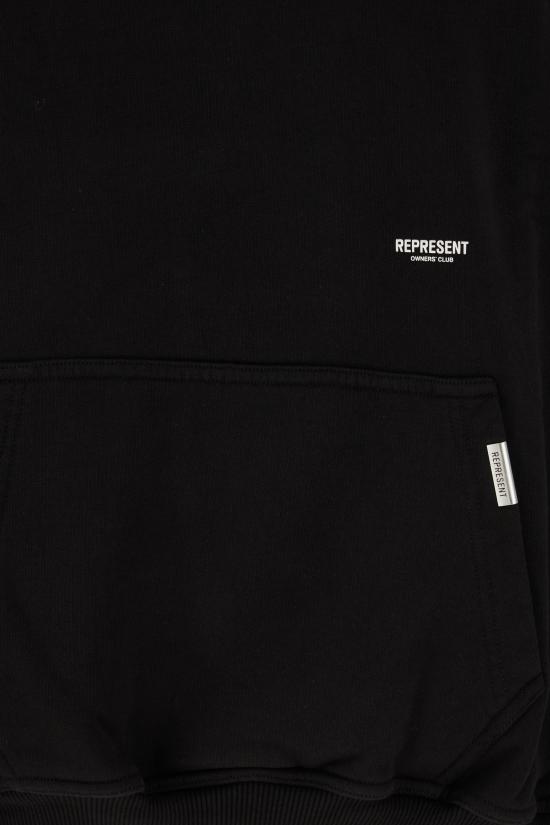 26FW 리프레젠트 후드 티셔츠 OCM100041 01 JET BLACK - REPRESENT