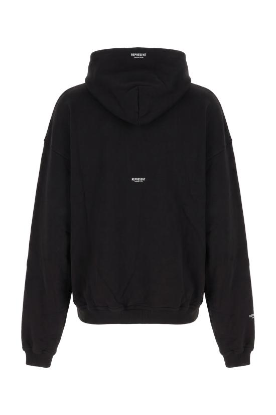 26FW 리프레젠트 후드 티셔츠 OCM100041 01 JET BLACK - REPRESENT