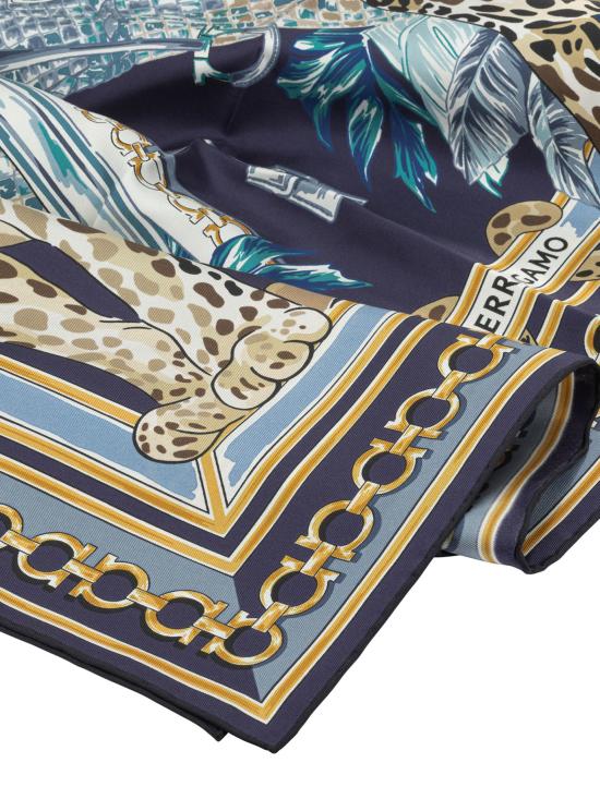 26FW 살바토레 페라가모 머플러/스카프 0795094 Blue - SALVATORE FERRAGAMO
