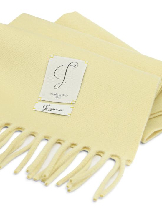 26FW 자크뮈스 머플러/스카프 ACU00880AK00361PALE YELLOW - JACQUEMUS