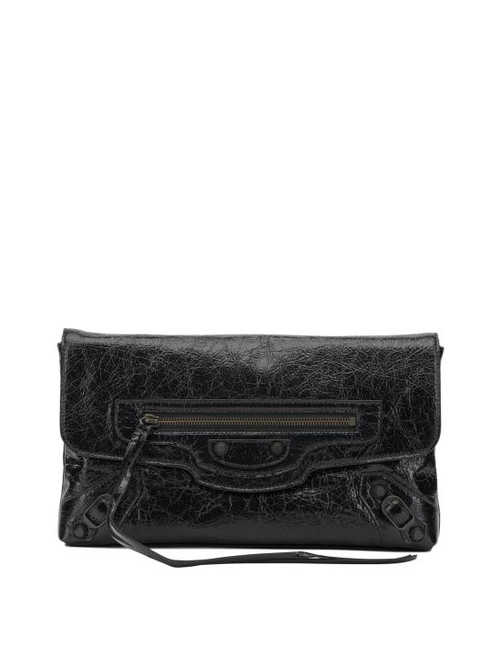 26FW 발렌시아가 르 시티 클러치 8733862ABEK1000 Black