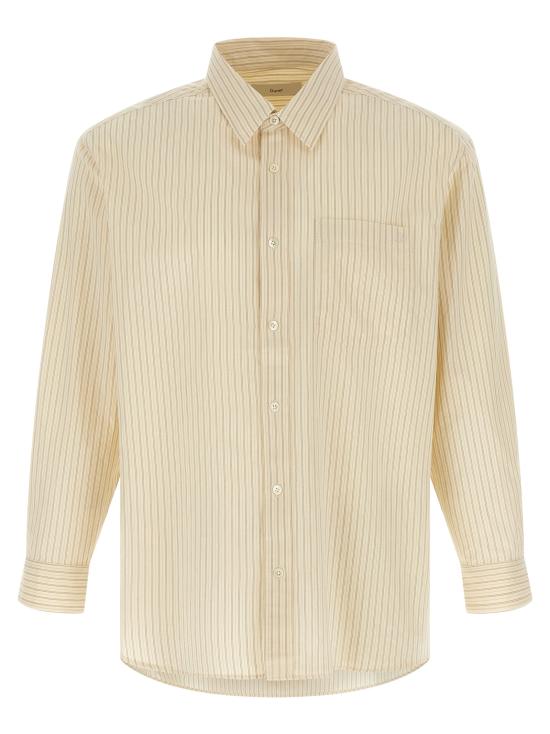 26FW 던스트 긴팔 셔츠 UDSH6C102IVIVORYSTRIPE Yellow