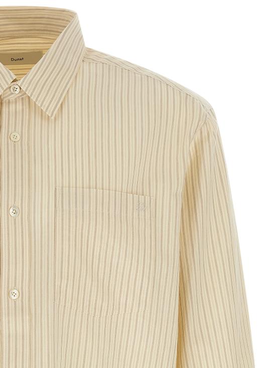 26FW 던스트 긴팔 셔츠 UDSH6C102IVIVORYSTRIPE Yellow - DUNST