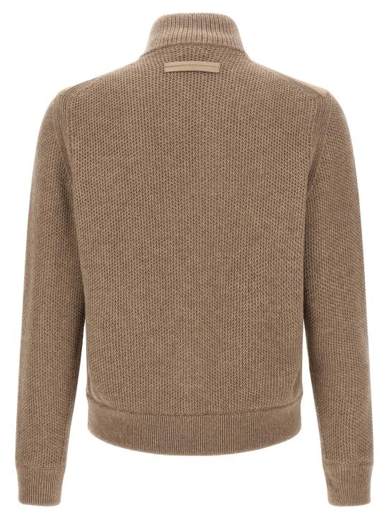 26FW 에르메네질도제냐 가디건 UIK72A4154N92 Beige - ERMENEGILDO ZEGNA