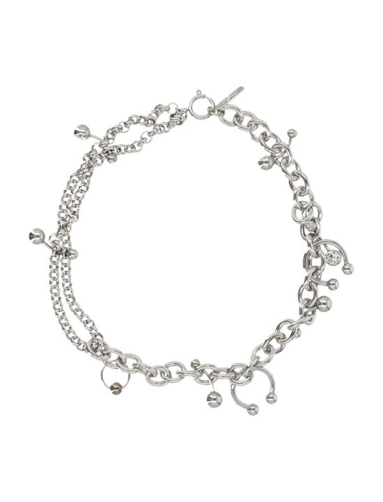 26FW 저스틴 클렌퀏 주얼리 HOLLYNECKLACEPALLADIUM Silver