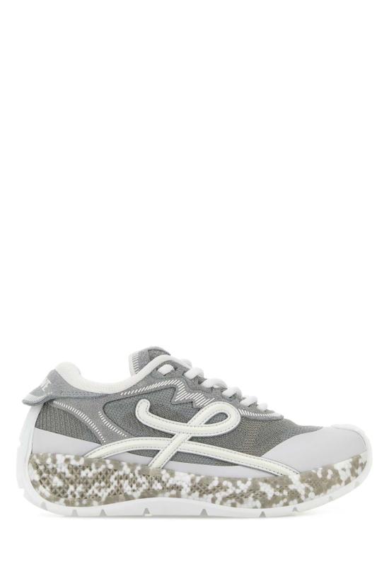 26FW 로에베 포고 테크니컬 니트 스웨이드 스니커즈 L815282XAY LIGGREWHIWHI GRAY