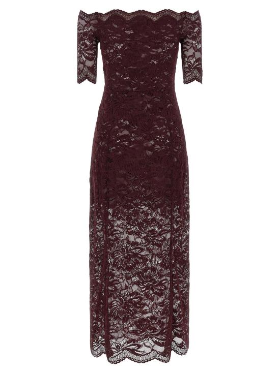  파코라반 원피스 LD26AJRO106PA0170P534 BURGUNDY - PACO RABANNE