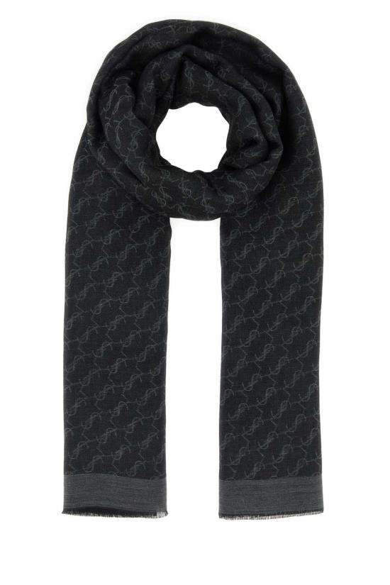 26FW 생로랑 머플러/스카프 8744463YU51 1061 BLACK