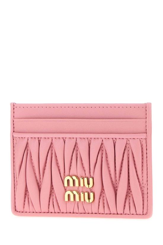 26FW 미우미우 마테라쎄 카드 나파레더 카드홀더 5MC076AFPP F0028 PINK - MIU MIU