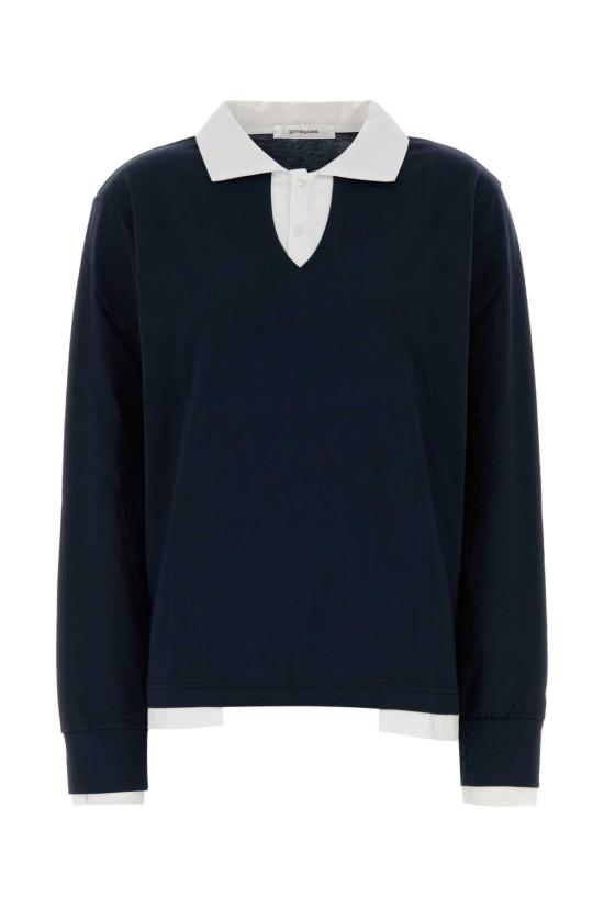 26FW 기마구아스 폴로 티셔츠 LUISLS2LAYERSPOLO NAVYWHITE