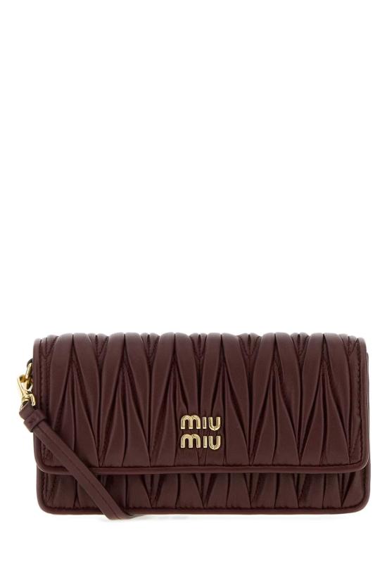 26FW 미우미우 크로스백 5NF465AFPP F0007 BURGUNDY