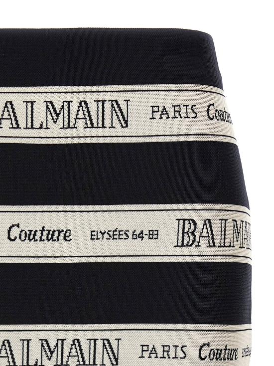  발망 스커트 LDEF1LC245JJ95EDY BLACK - BALMAIN